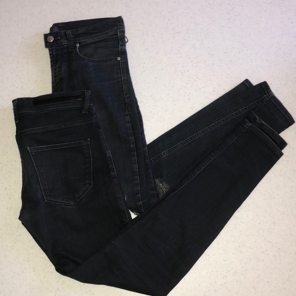 Zara - Set of 2 Black Skinny Jeans for Men (Waist 30), Made in Turkey
